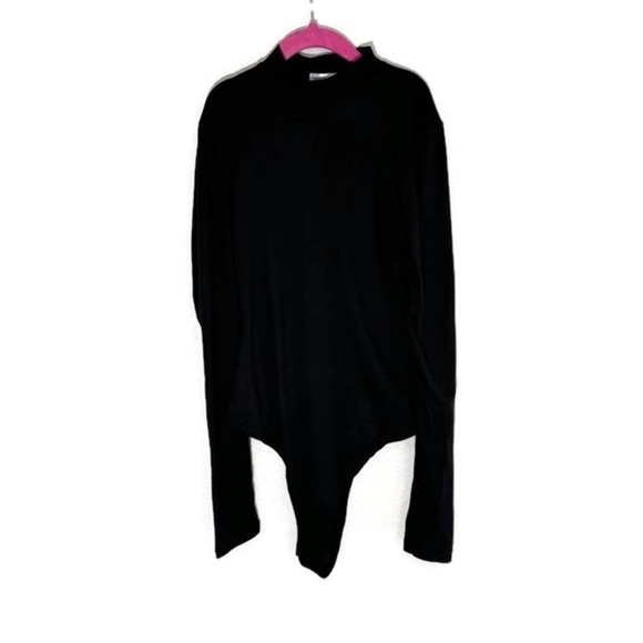 Popular 21 Black‎ long sleeved, turtleneck bodysuit women’s size small - Picture 1 of 3